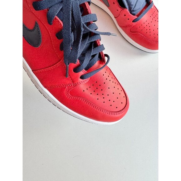 NIB 2015 NIKE Air Jordan 1 Retro High OG David Letterman Red Sneakers, Size 10.5 - Picture 4 of 16